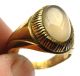 Fine Gold Gilt Signet Ring - Crystal Moonstone Setting 18th Century. European photo 2