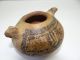 Antique Terra Cotta Clay Pottery Jaguar Bowl Mayan? Artifact? South American? Nr The Americas photo 9