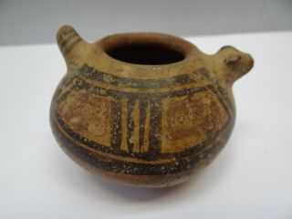 Antique Terra Cotta Clay Pottery Jaguar Bowl Mayan? Artifact? South American? Nr photo