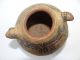 Antique Terra Cotta Clay Pottery Jaguar Bowl Mayan? Artifact? South American? Nr The Americas photo 1