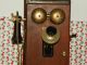 Antique Western Electric Wall Phone 317p Hand Crank Wooden Brass Bells Bakelite The Americas photo 1