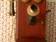 Antique Western Electric Wall Phone 317p Hand Crank Wooden Brass Bells Bakelite The Americas photo 2