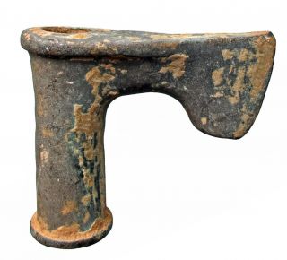Luristan Iron - Age Weaponry Bronze Axe Head C 1000 Bc Pre Greek photo