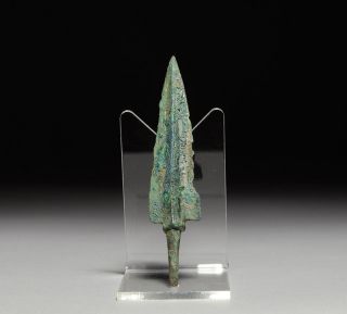 Authentic Ancient Persian Near Eastern Bronze Age Broad Arrow Head photo