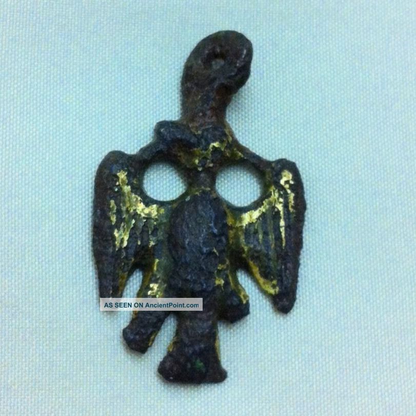 Medieval.  Eagle Horse Pendent - 14th Century British photo