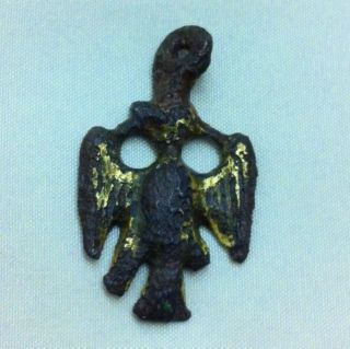 Medieval.  Eagle Horse Pendent - 14th Century photo