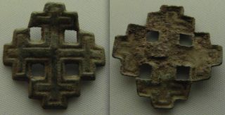 Collectable Medieval ' Knights Of The Holy Sepulchre ' Openwork Badge - Cross photo