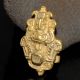 Rare Ancient Khmer Solid Gold Earring 11th Cent.  Ad Angkor Cambodia Far Eastern photo 1