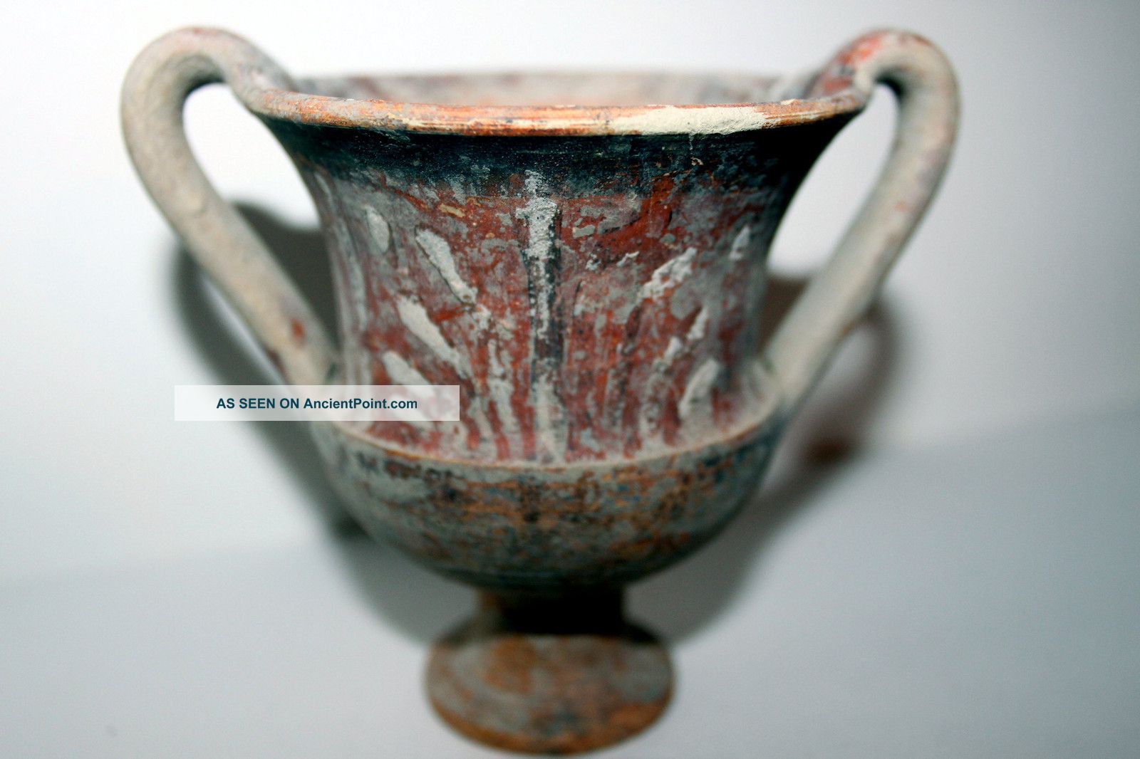 Ancient Greek Hellenistic Pottery Kantharos 3rd Century Bc Greek photo
