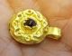 Offers Invited For An Extremely Rare Gold Saxon Pendant Set With Deep Red Garnet Uncategorized photo 1