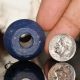 Ancient Ban Chiang Blue Glass Bead 14.  13 G Rare Thailand 500 – 300 Bc Neolithic & Paleolithic photo 5