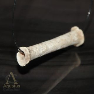 Ancient Ban Chiang Neolithic Bead Clam Shell Tube 0.  5 G Rare Thailand 500–300 Bc photo