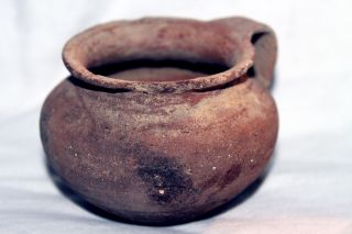 Ancient Greek Hellenistic Pottery Olpe Mug 3rd Century Bc photo
