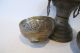 Antique Brass Items Made In Middle Eastern Country,  Decorated With Silver. Metalware photo 2