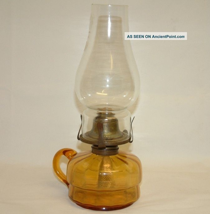 Antiques : Glass Gas Lamp Made Circa 1950 ' S We Believe British photo