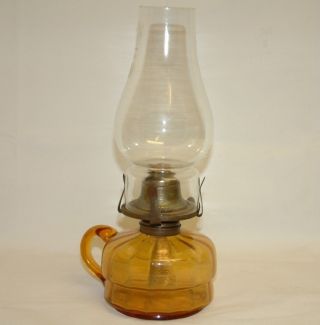 Antiques : Glass Gas Lamp Made Circa 1950 ' S We Believe photo