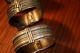 Antique 3 Authentic Greek Ornate Bronze Cuffs Bracelets Circa 1800 - 1850 Greek photo 8