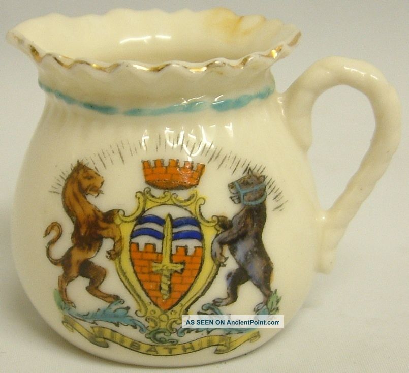 Antiques : Small Arcadian China Jug Made In Bath (m) British photo