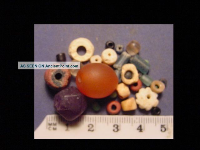 30+ Roman Mixed Beads Circa 100 - 400 A.  D. Roman photo