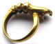 Fine Gold Gilt Georgian Snake Banded Finger Ring - Esoteric 18th Century European photo 1
