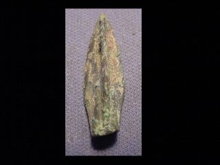 Luristan Bronze Tribolyte Arrowhead Circa 1200 - 800 B.  C. photo
