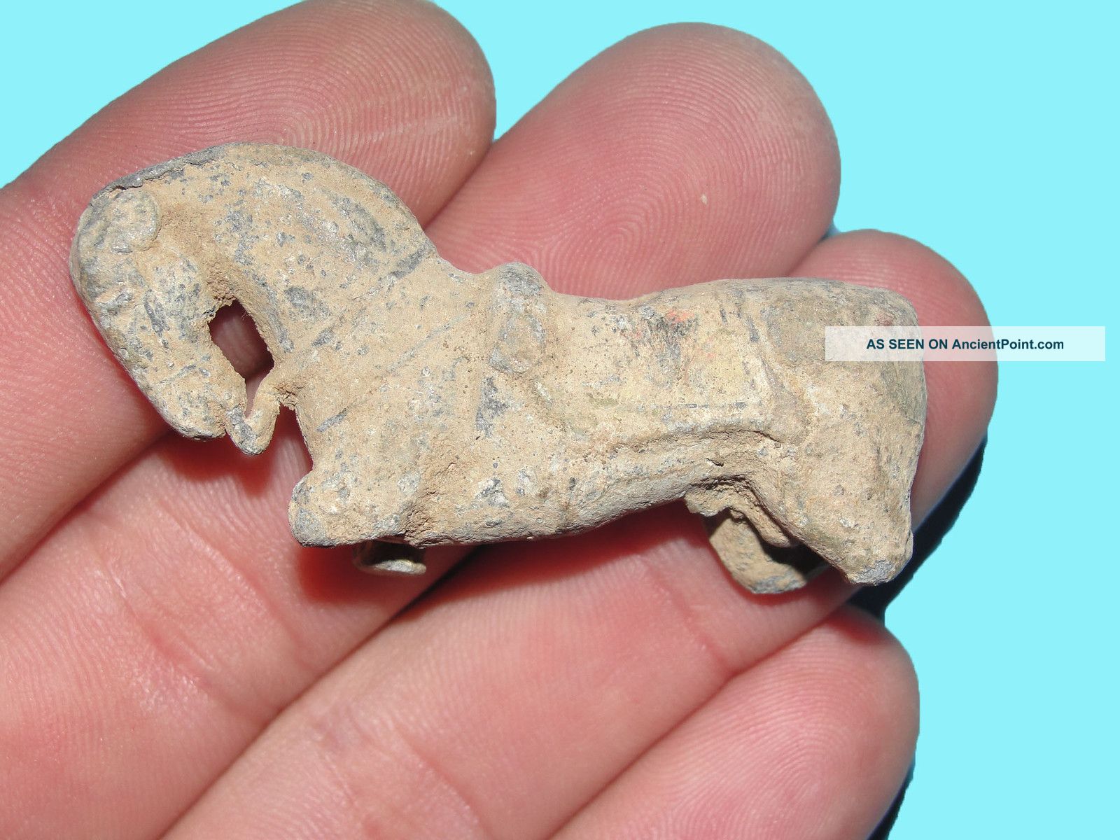 16 - 17 Century Greek Lead Statue Horse 51.  39gr Greek photo