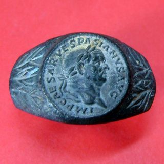 Roman Style Bronze Ring - Imp Caesar Vespasianvs Avg photo