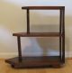 Old Hickory Primitive 3 - Tier Table Stand Oak Arrow Shelves Side Table Stand 1900-1950 photo 1