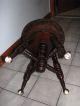 Antique Chas Parker Co.  Piano Stool Claw Foot With Glass Ball Legs No Res 1900-1950 photo 3
