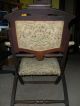 Circa 1880 Walnut Victorian Folding Chair 1800-1899 photo 1