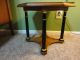 Vintage Baker Walnut End Side Accent Table Two Tiered Ebonized Columns Post-1950 photo 1