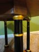 Vintage Baker Walnut End Side Accent Table Two Tiered Ebonized Columns Post-1950 photo 4