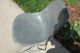 Vintage Eames Shell Chair Elephant Hide Grey Gray Herman Miller Post-1950 photo 3