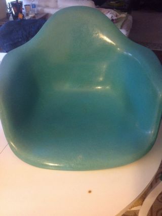 Eames Herman Miller Fiberglass Rocking Chair Shell Early 1960s Rare Turquoise photo