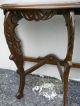 Early 1900 ' S Carved Half Moon Side Table 1622 1900-1950 photo 5