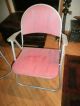 Vntg Folding Metal Patio Lawn Chair Mid Century Samsonite? Russel Wright? Antiqu Post-1950 photo 1