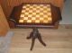 Stunning Antique Chess Inlaid Flip Top Folding Games Table Octagonal Carved 1800-1899 photo 1