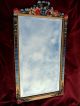 Vintage Barbola Mirror Red & Blue English Rose 1930s 20th Century photo 5