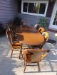 Tell City Rumford 8 Balloon Back Dining Chairs + Table Excellent Ships Indpls Post-1950 photo 5