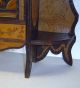 Antique Dragon Motif Pyrography Wall Hanging Cabinet Cupboard W/ Key Wood Wooden 1900-1950 photo 10