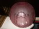 Victorian Cranberry / Ruby Oil Lamp Shade Lamps photo 1