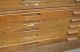 10 Drawer 2 Stack Stackable Oak Wood Map File Cabinet Antique Vintage Industrial 1900-1950 photo 4