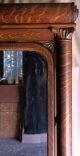 Antique Large Tiger Oak Princess Dresser With Tall Framed Tilt Mirror,  Claw Feet 1900-1950 photo 3