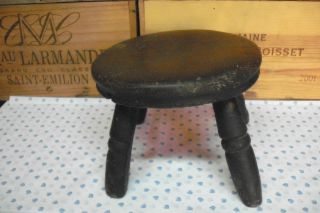 Antique Wooden Stool Small Child ' S,  Welsh Circa 1900 Low 4 Legs photo