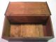 Nr Antique Dovetailed Miniature Blanket Chest Untouched Ca 1800 Old Red Paint 1800-1899 photo 3