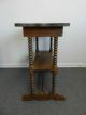 Pine Spindle Leg Side Table Stand With Drawer Jenny Lind Style 1800-1899 photo 1
