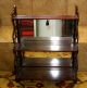 Antique Mirror & Wood Cup/plate Holder 3 Shelves Scrolled Trim - Contents Not Incl 1900-1950 photo 5