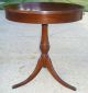 Antique Wooden Mersman Drum Table With Drawer & Brass Claw Feet - 7344 1900-1950 photo 2