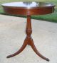 Antique Wooden Mersman Drum Table With Drawer & Brass Claw Feet - 7344 1900-1950 photo 5