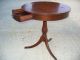 Antique Wooden Mersman Drum Table With Drawer & Brass Claw Feet - 7344 1900-1950 photo 6